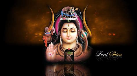 Art Of Shiva In Yellow Black Background Hd Bholenath Wallpapers Hd