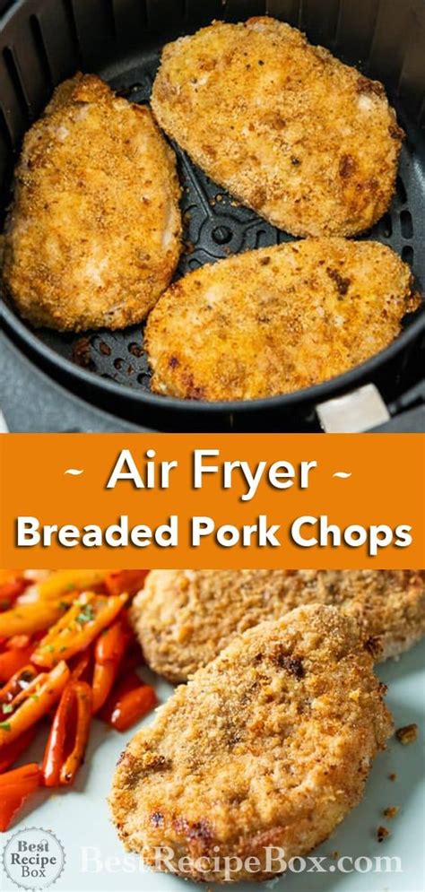Rub a little olive oil on all sides of the. Air Fryer Breaded Pork Chops | Recipe | Breaded pork chops, Pork chop recipes, Pork recipes