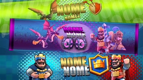 Pack De Banners EditÁveis De Clash Royale Template Photoshop Youtube