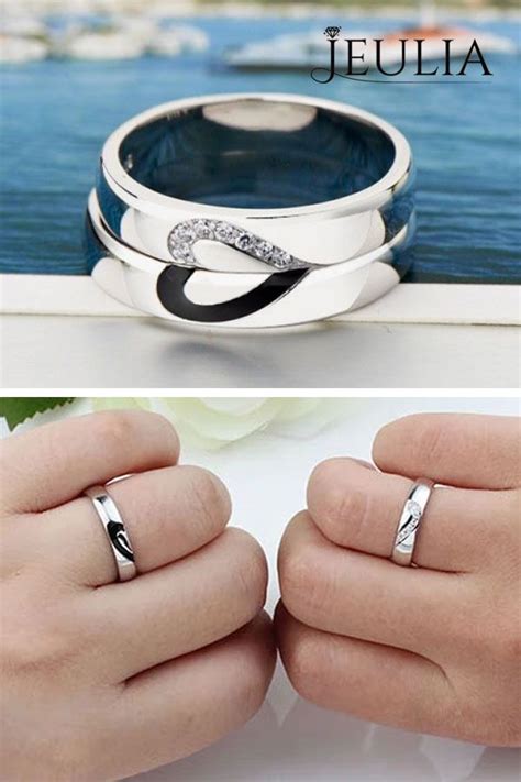 Check This Out From Jeulia Jeulia Love Shape Sterling Silver Band Set Promise Rings For