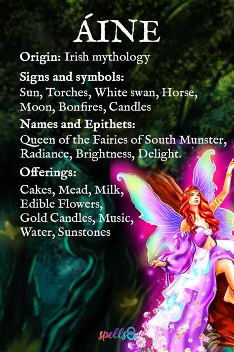Áine The Goddess Of Fairies Symbols And Mythology Spells8