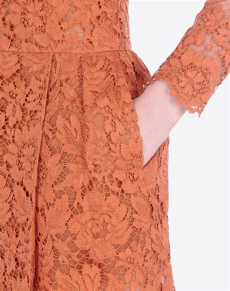 Womens Heavy Lace Dress Valentino Valentino Online Boutique Uk