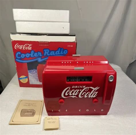 coca cola cooler radio am fm cassette player otr 1949 old tyme vintage 1988 38 00 picclick