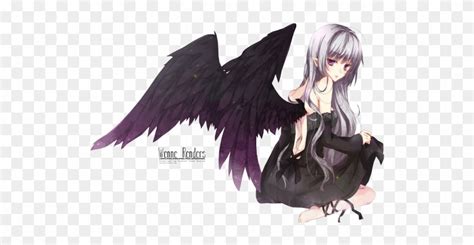 Devil Girl Or Black Angel Girl Anime Girl With Black