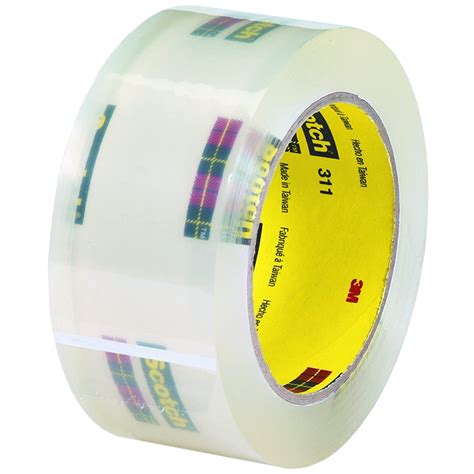 Scotch T902311 Clear 311 Carton Sealing Tape 2 X 110 Yd Pack Of 36