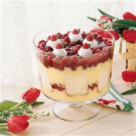 In fancy bowl, add 1. Raspberry Trifle Recipe | Taste of Home