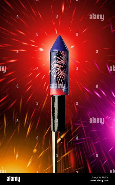 Firework Rocket Stock Photo Alamy