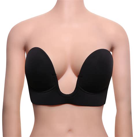 Women Sexy Silicone Self Adhesive Stick On Push Up Bra Gel Strapless Backless Invisible Bra