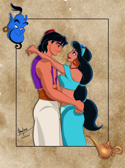 Aladdin And Jasmine By Fernl On Deviantart In Aladdin And Jasmine Disney Jasmine