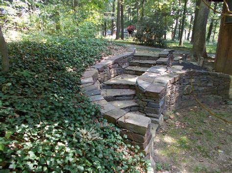Devon Devine Dry Stone Retaining Wall And Stairs In Exton