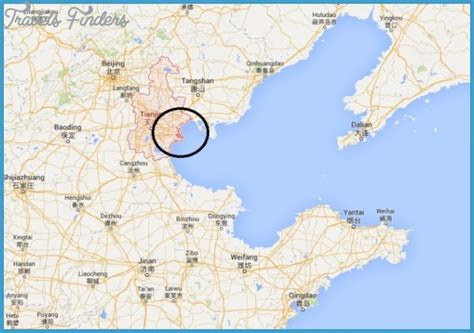 Tianjin Map Travelsfinderscom