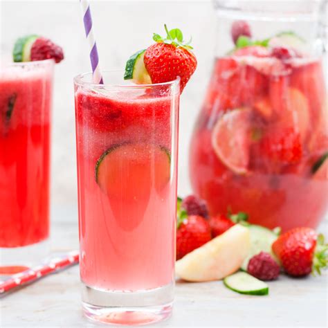 Frisky Summer Fruit Punch A Delicious Fruit Punch Made With Cucumber And Apple Bison Grass