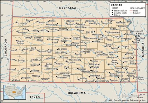 Free Printable Kansas Road Map