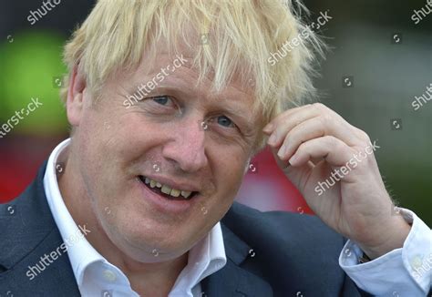 Britains Prime Minister Boris Johnson Gestures Editorial Stock Photo