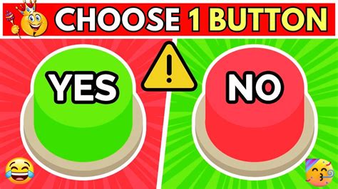 👑 Quiz Choose One Button Yes Or No Challenge Youtube