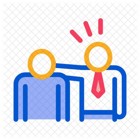 Employee Encouragement Icon Download In Colored Outline Style