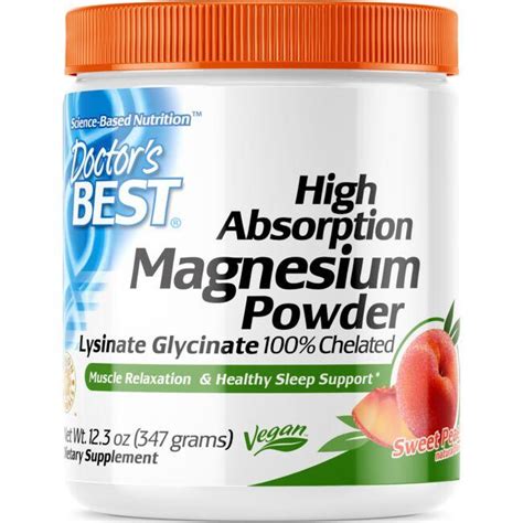 Doctors Best High Absorption Magnesium Powder 100 Chelated Sweet