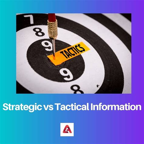 Strategic Vs Tactical Information Difference And Comparison
