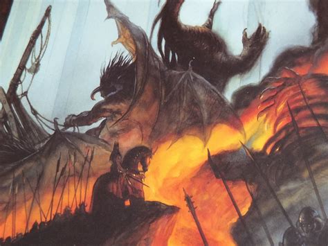 1993 Tolkien Silmarillion Poster The Fall Of Gondolin By Etsy Uk