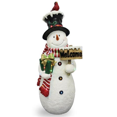 National Tree Co Lighted Snowman Figurine And Reviews Wayfair Fun