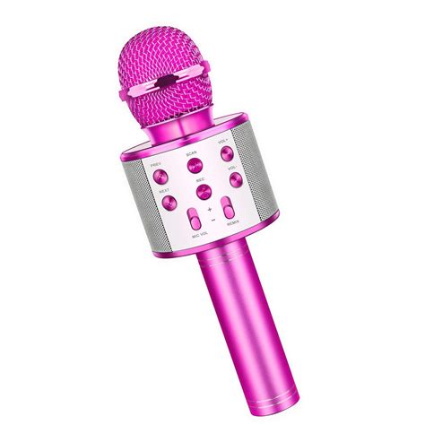 Wireless Bluetooth Karaoke Microphone With Led Lights Portable Karaoke