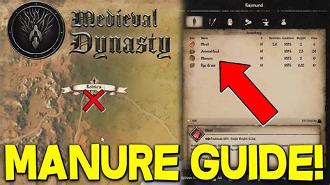 Manure Location Guide Medieval Dynasty Youtube
