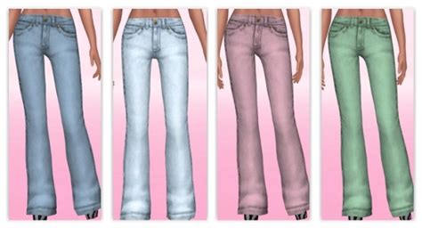 Wider Bootcut Jeans By Annabellee25 At Simsworkshop Sims 4 Updates