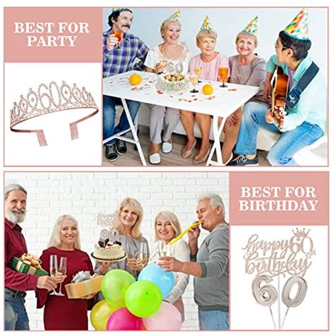 Th Birthday Decorations Women Including Th Birthday Crown Tiara Sash Cake Topper And