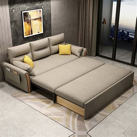 modern full sleeper sofa linen upholstered convertible sofa with storage schoenhardmezquita 99