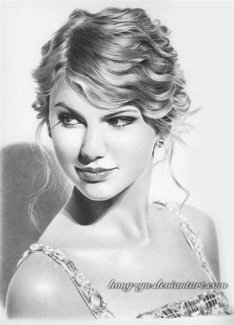 Taylor Swift Pencil Drawings Realistic Pencil Drawings Portrait