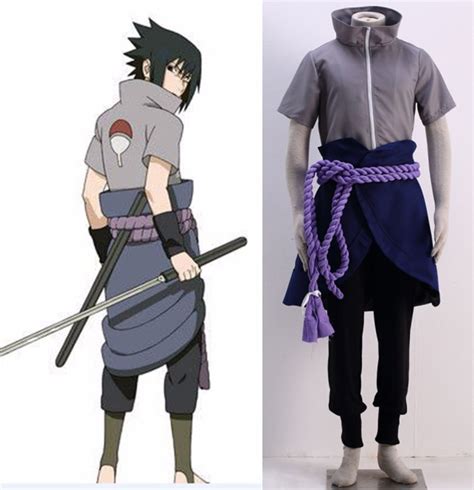 naruto sasuke uchiha outfit cosplay costume  anime costumes