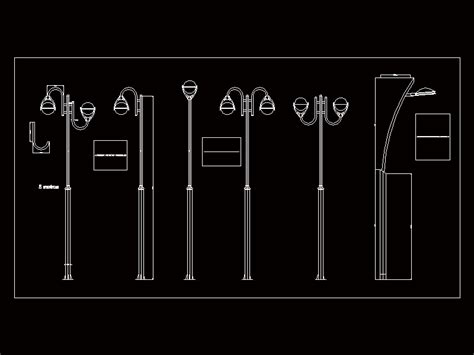 Ornamental Light Poles DWG Full Project For AutoCAD Designs CAD