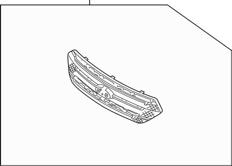 Ford Taurus Grille Molding Se Sel Limited 2013 19 Upper Front