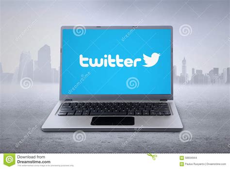 Future price of the stock is predicted at 59.377394$ (15.43% ) after a year according to our prediction system. Laptop With Twitter Logo On The Screen Editorial Stock ...
