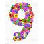 Number 9 Made From Flowers Stock Vector Art & More Images Of 2015 