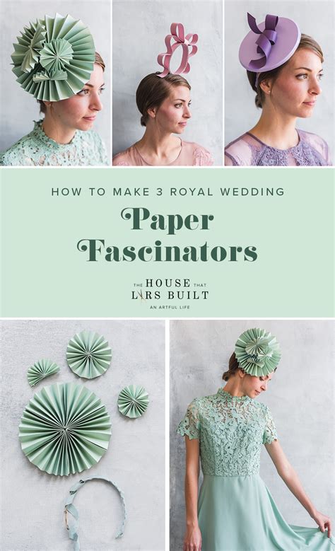 Drei Diy Papier Fascinators Eskiblog