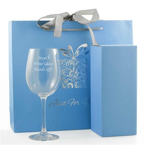 If you're looking for the perfect way to dress up a bottle of wine, then you'll love paper wine gift boxes show off your favorite wines. Personalised Wine Glass With Luxury Gift Bag And Box