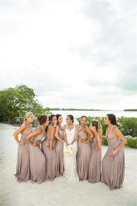 Beach Bridesmaid Dresses From Real Weddings Destination Wedding Details