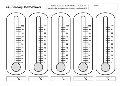 Reading Thermometers Scale Reading Activity By Draxolotl Teaching