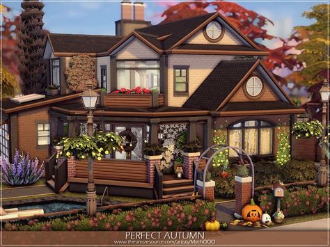 Perfect Autumn House By Mychqqq From Tsr • Sims 4 Downloads