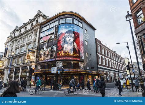 Shaftesbury Avenue In London England United Kingdom Editorial Image