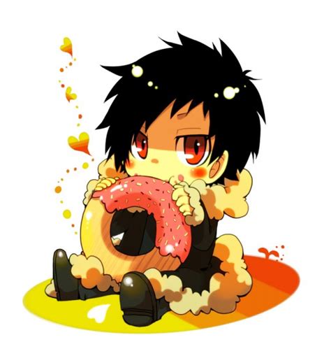 Chibi Orihara Izaya Eating A Donut Anime Fan Art 33834132 Fanpop
