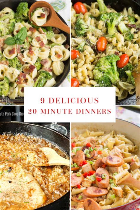 Quick Easy And Delicious 20 Minute Dinner Recipes Call Me Pmc