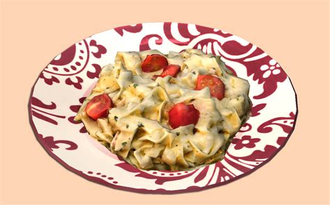 Jacky93sims — Tagliatelle Ai Pomodorini Food For The Sims 2 Bibimbap