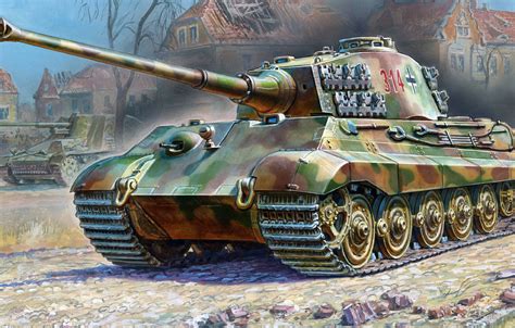 Wallpaper King Tiger Panzerkampfwagen Vi Ausf B Tiger Ii Royal
