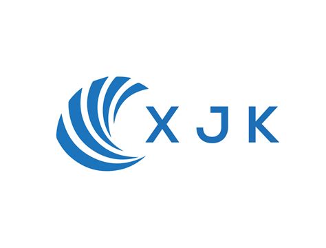 Xjk Letter Logo Design On White Background Xjk Creative Circle Letter