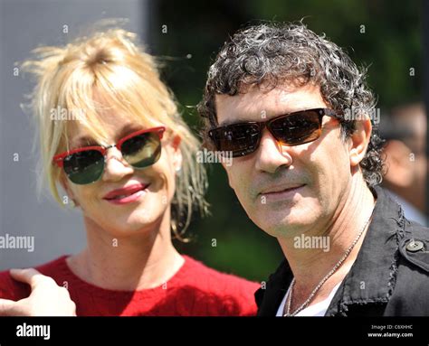 Antonio Banderas And Melanie Griffith Shrek Forever After Los Angeles