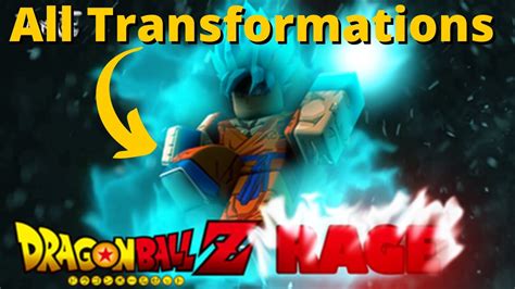 Roblox Dragon Ball Rage All Transformations With Stats New 2021