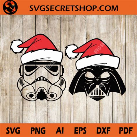 Star Wars Christmas SVG, Storm Trooper SVG, Darth Vader SVG, Star Wars