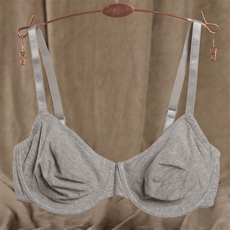 High Quality Summer Thin Bras Sexy Cotton Solid Bras For Women B Cup White Black Gray Push